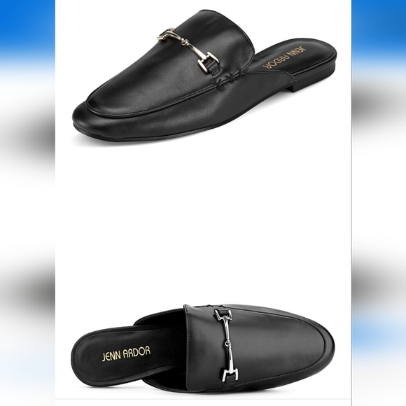 Jenn Ardor Women flat pointed closed toe black mule slippers size 6M - Picture 8 of 8